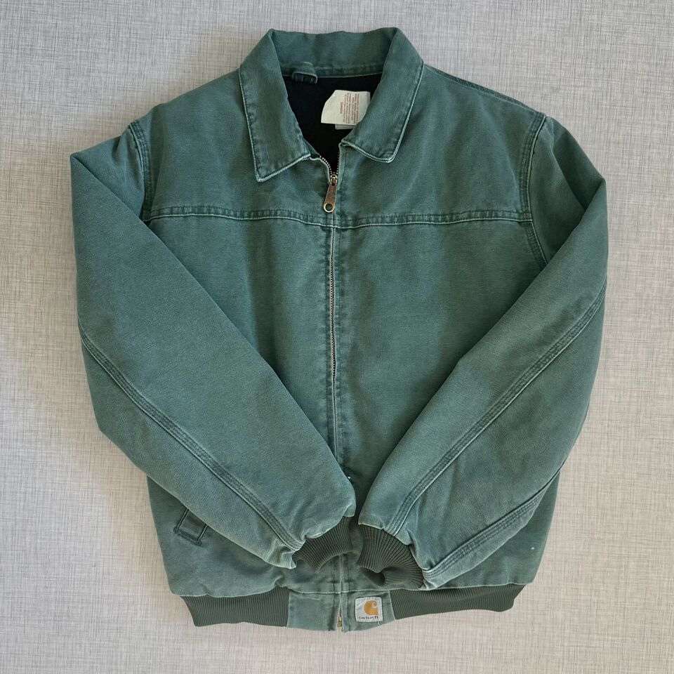 Small Rare Vintage Carhartt Santa Fe Jacket Teal Green Size S