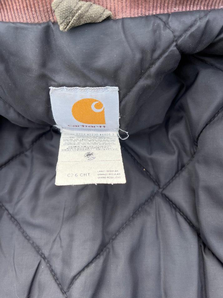 Faded Chestnut Brown Carhartt Arctic Style Jacket Large