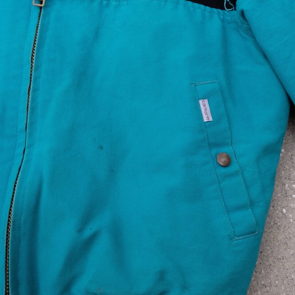 Vintage Carhartt Santa Fe Aztec Teal Jacket Size L