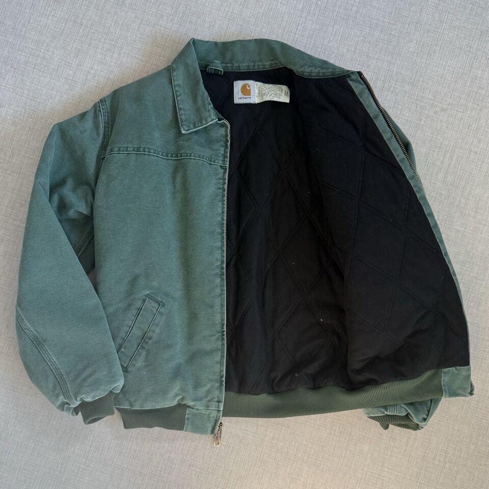 Small Rare Vintage Carhartt Santa Fe Jacket Teal Green Size S