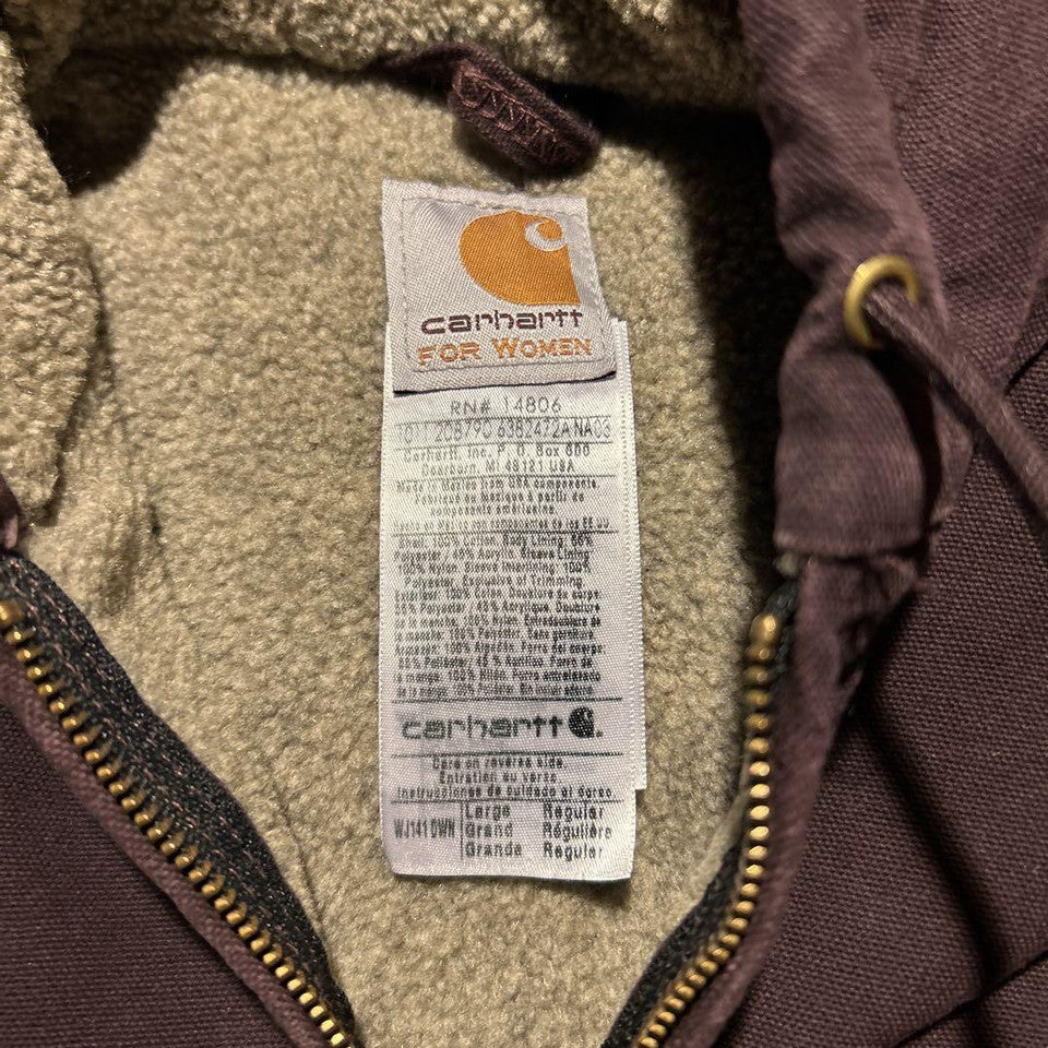 Carhartt Usa Active Jacket Rare Detroit Santa Fe Size L