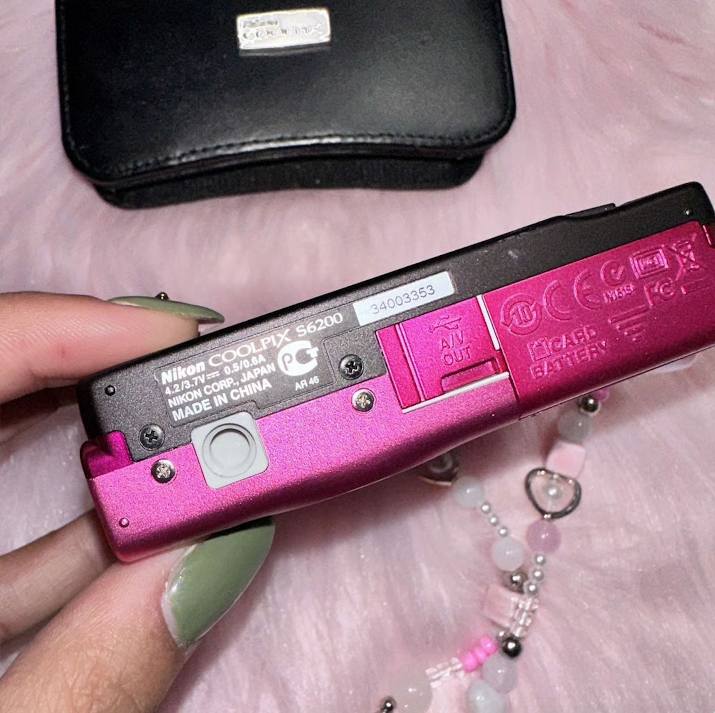 Nikon Coolpix s6200, Pink Color, Digital Camera