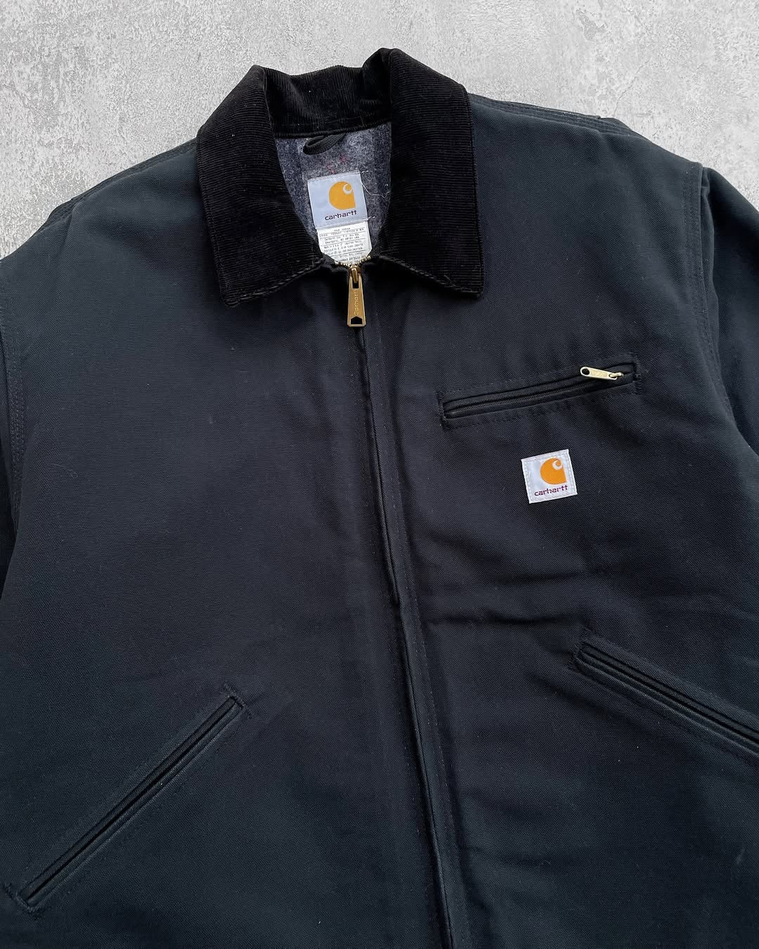 Super Black Carhartt Detroit Jacket J01 Blk