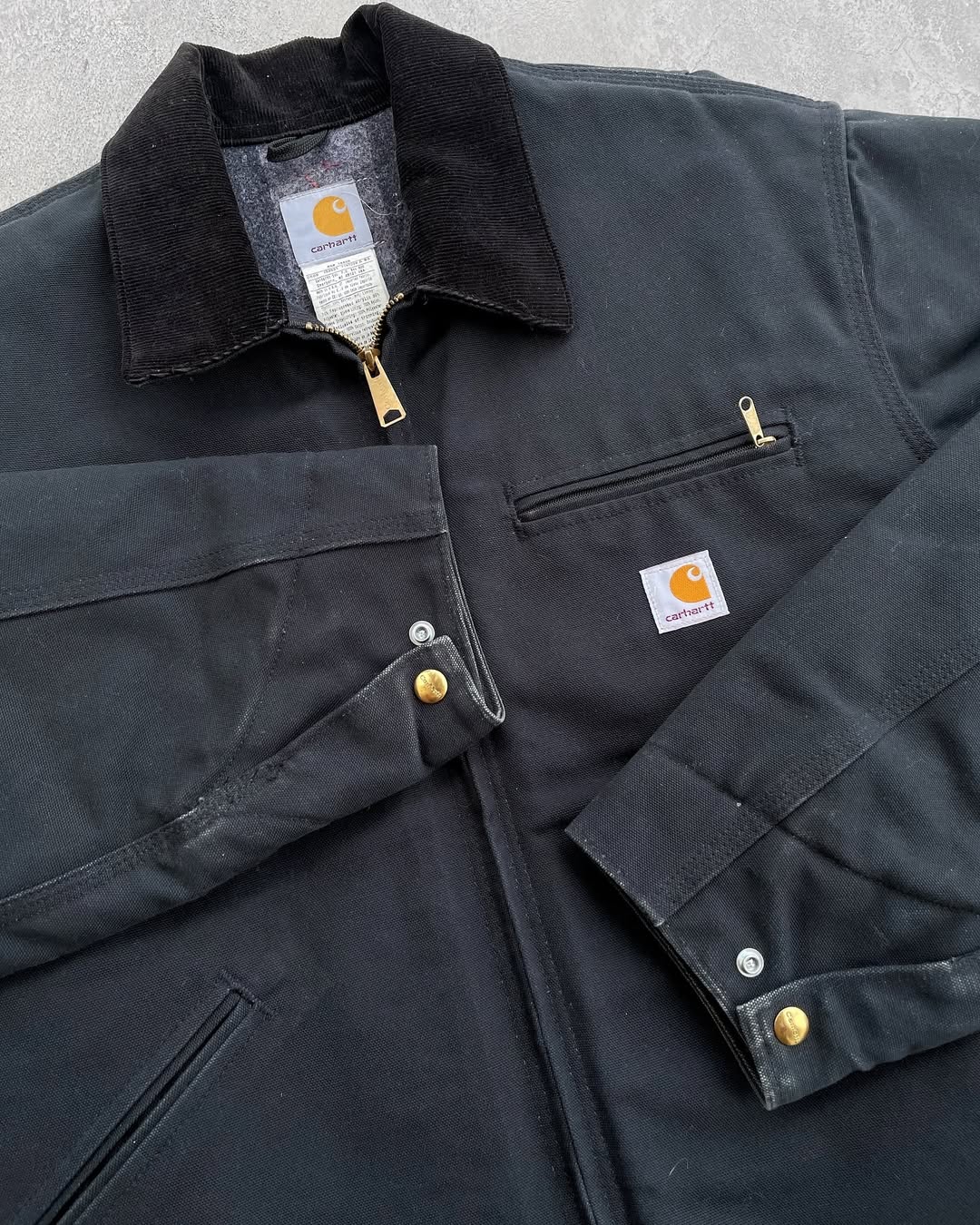 Super Black Carhartt Detroit Jacket J01 Blk