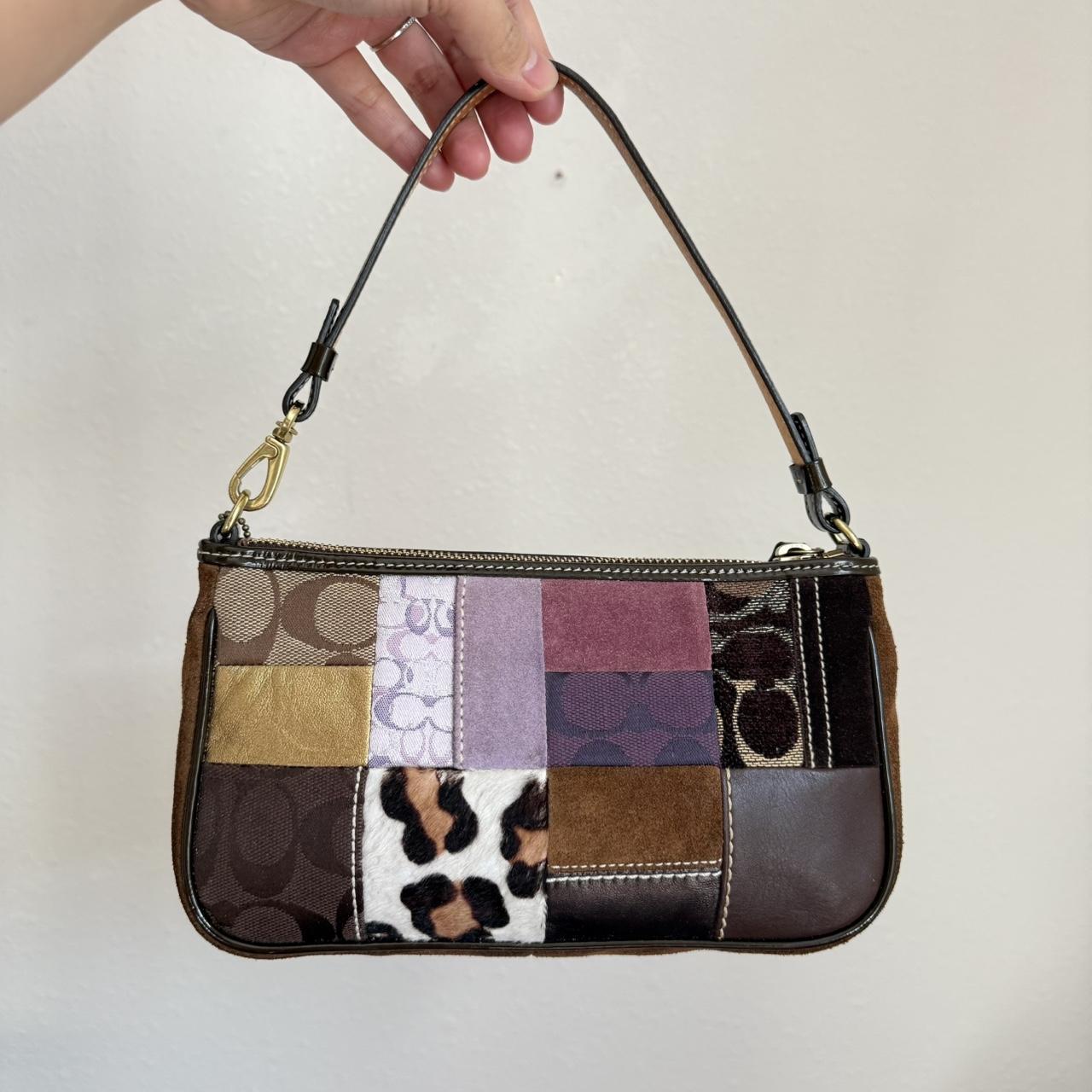 Vintage Coach Patchwork Demi y2k Pouch Year made:...