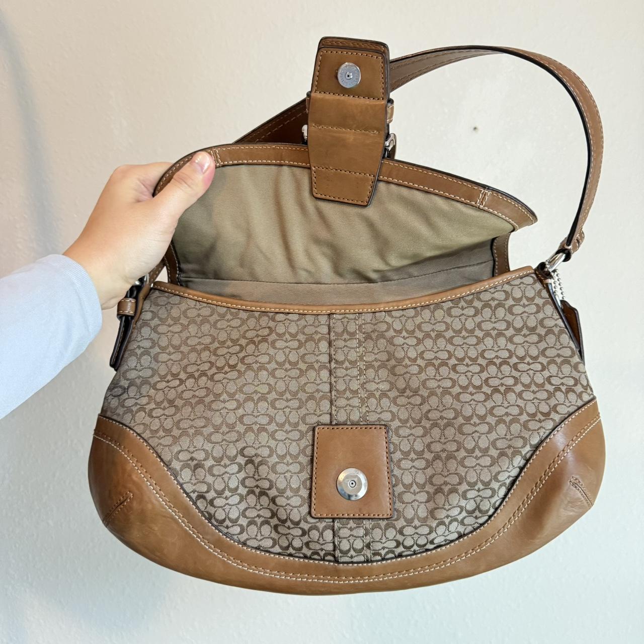 Coach soho jacquard shoulder bag brownYear made:...