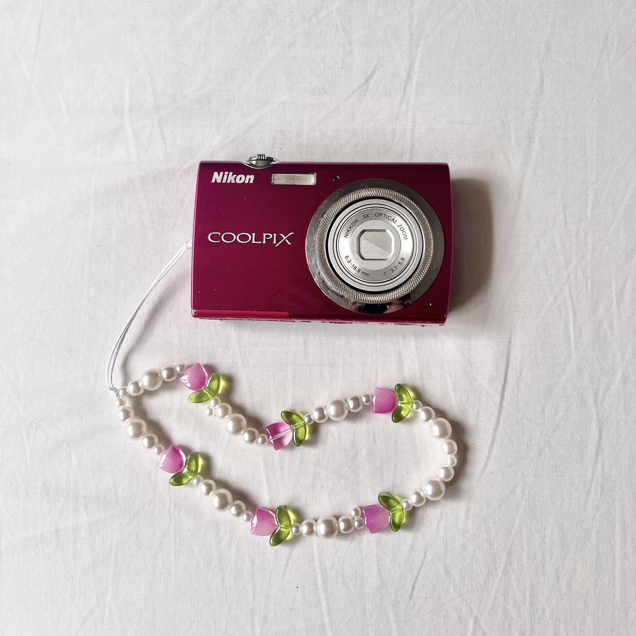 Used Vintage Nikon Coolpix S230 10MP Hot Pink Digital Camera