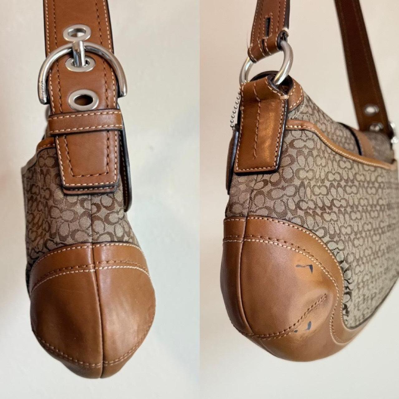 Coach soho jacquard shoulder bag brownYear made:...