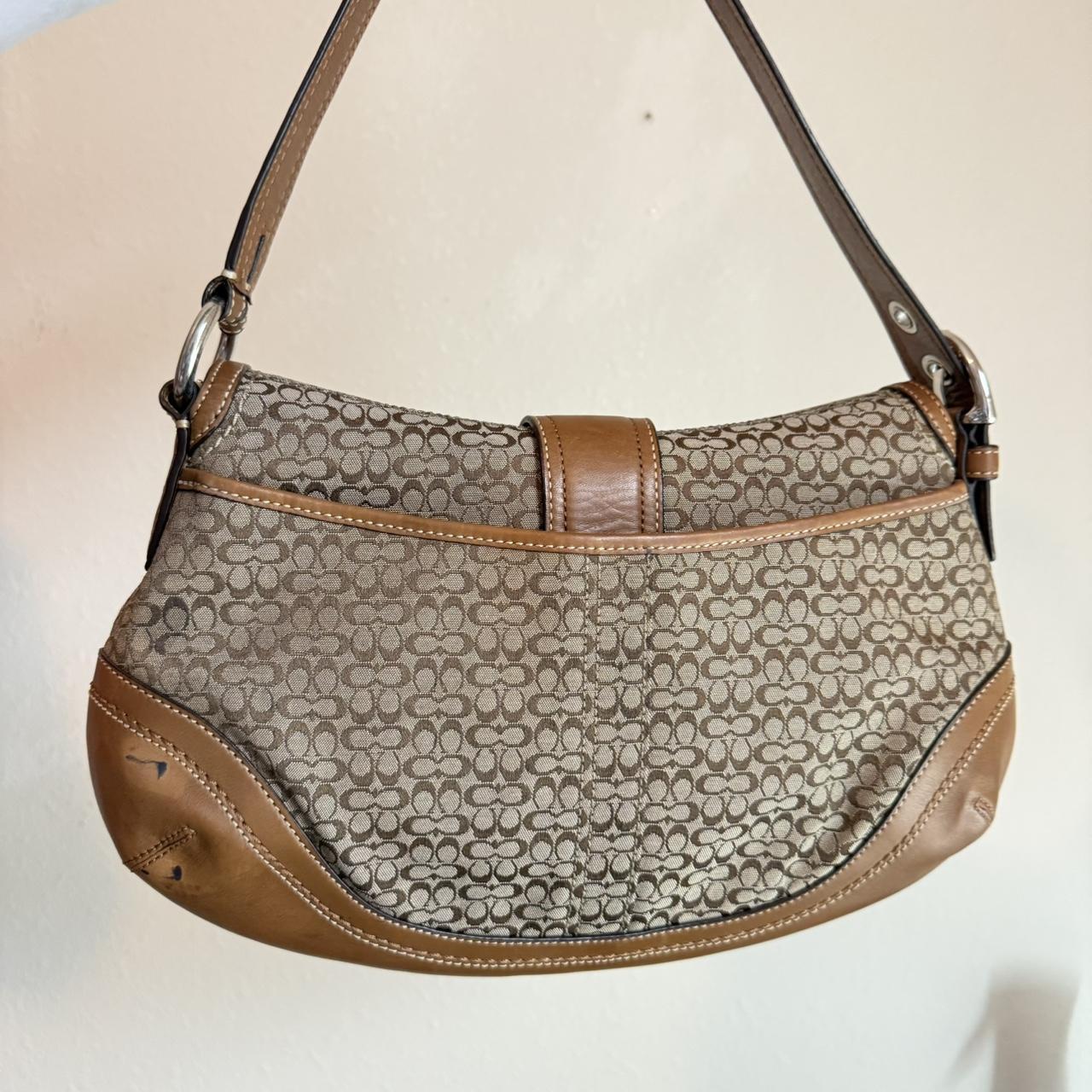 Coach soho jacquard shoulder bag brownYear made:...