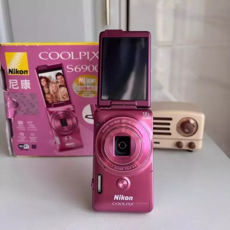 Nikon Coolpix S6900 Compact Digital Camera Built-In Wi-Fi PINK